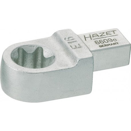 HAZET Clé à anneau TORX® encastrée 6609C-E14 Carré encastré 9 x 12 mm Profil TORX® externe E14 HAZET