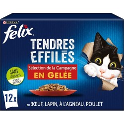 Felix Tendres Effilés en Gelée Selection campagne 12x85g 1.02Kg