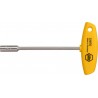 Wiha Clé à douille avec manche en T Six pans, exécution en pouces, nickelée brillante (02822) 3/8 x 150 mm