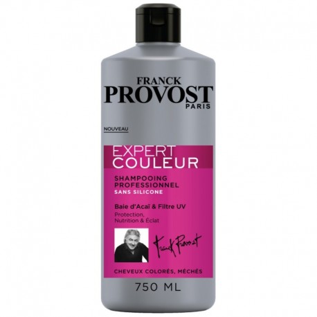 Franck Provost Shampooing Professionnel Expert Couleur Baie d’Acaï & Filtre UV 750ml (lot de 3)