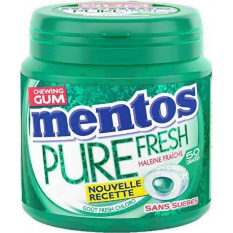 Mentos Pure Fresh chlorophylle sans sucres x50 100g