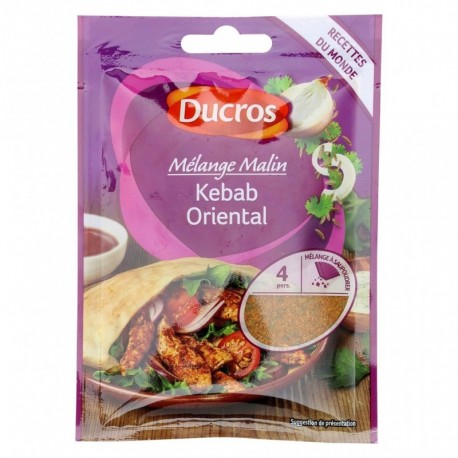Ducros Mélange Malin Kebab Oriental à Saupoudrer 15g (lot de 8)