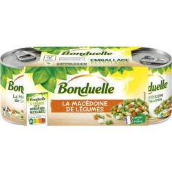 Bonduelle Macédoine de légumes 3x130g 390g