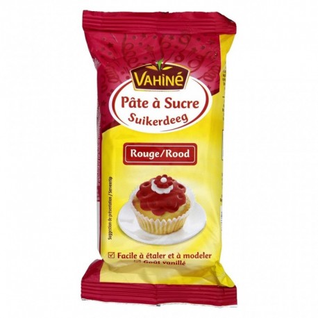 Vahiné Pâte à Sucre Rouge 100g (lot de 3)