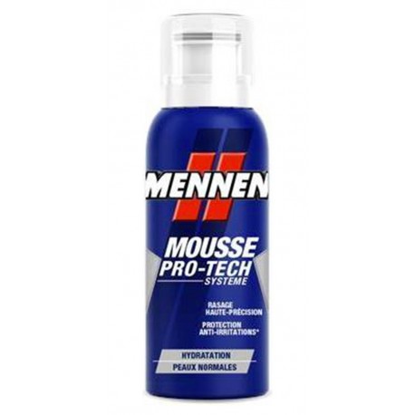 Mennen Mousse Pro-Tech Systeme Hydratation Peaux Normales Mini Format Pratique 100ml (lot de 4)