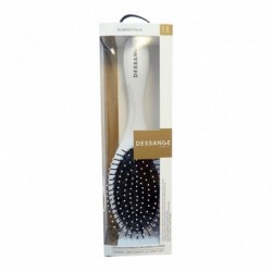 Dessange Paris Brosse à Cheveux Ovale (blanche) Cheveux Normaux Mi-Longs à Longs