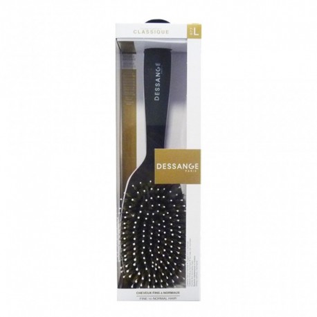 Dessange Paris Brosse à Cheveux Ovale en Céramique (noire) Cheveux Fins à Normaux