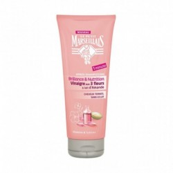 Le Petit Marseillais Après Shampooing Brillance & Nutrition Vinaigre aux 3 Fleurs & Lait d’Amande 200ml (lot de 4)
