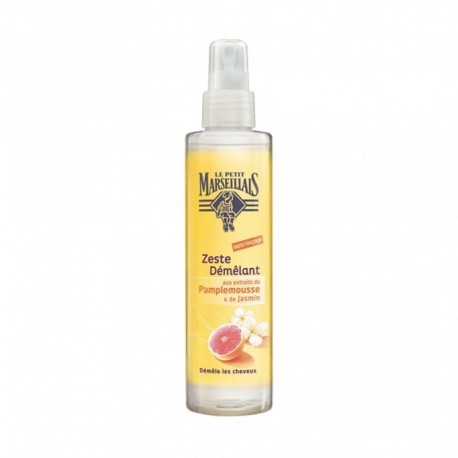 Le Petit Marseillais Zeste Démêlant Sans Rinçage aux Extraits de Pamplemousse & de Jasmin 200ml (lot de 4)