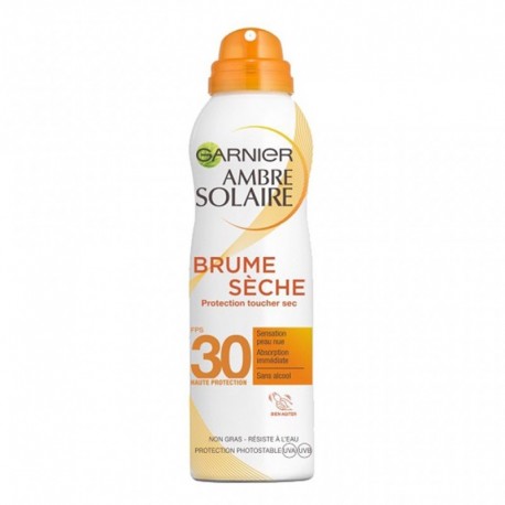 Garnier Ambre Solaire Brume Sèche FPS 30 Sensation Peau Nue 200ml (lot de 2)