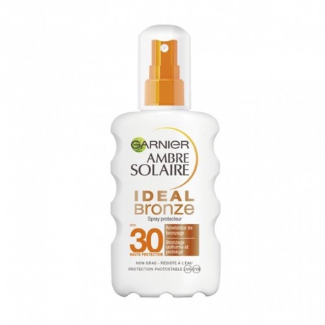 Garnier Ambre Solaire Ideal Bronze Spray Protecteur FPS 30 Révélateur de Bronzage 200ml (lot de 2)