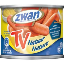 Zwan Saucisse Nature 130g (lot de 8)