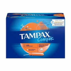 TAMPAX Compak Tampon Regular Protective Skirt x22 (lot de 4)