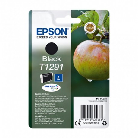 Epson Cartouche d’Encre DuraBrite Ultra Ink Noir T1291 (lot de 2)