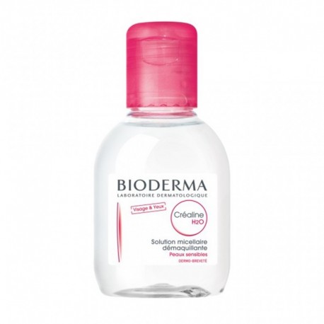 BIODERMA Créaline H2O Solution Micellaire Démaquillante Peaux Sensibles 100ml (lot de 3)