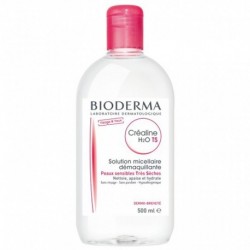 BIODERMA Créaline H2O TS Solution Micellaire Démaquillante Peaux Sensibles Très Sèches 500ml (lot de 2)