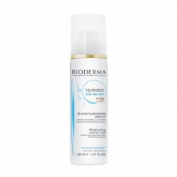 BIODERMA Hydrabio Eau de Soin SPF 30 Brume Hydratante Anti-UV 50ml (lot de 2)