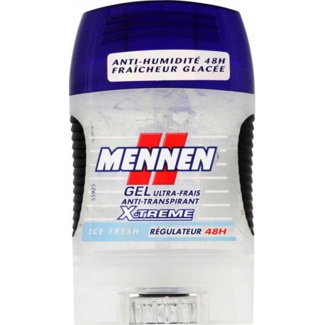 Mennen Homme Stick Gel Ultra-Frais Anti-Transpirant X-Treme Ice Fresh Régulateur 48H Format 75ml (lot de 3)