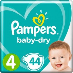 PAMPERS BABY DRY GEANT T4 7-18Kg X44