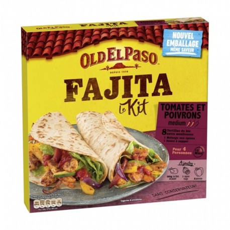 Old El Paso Fajita Le Kit Tomates et Poivrons Médium 500g (lot de 3)