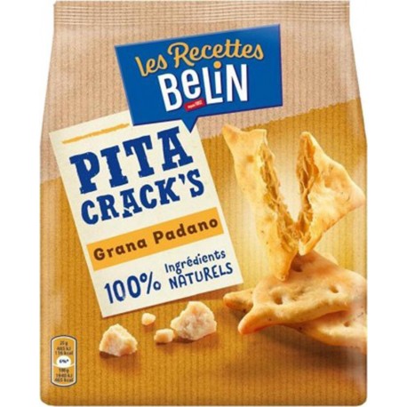 Belin Les Recettes Pita Crack’s Grana Padano 100% Ingrédients Naturels 100g (lot de 6)