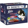 Felix Délicieux Duos en Gelée Selection mixte Viande Poisson 24x85g 2.04Kg