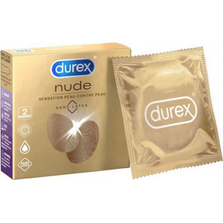 Durex Préservatifs Nude Sans Latex x2