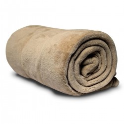 Terre De Nuit Couverture Polaire Taupe 100% Polyester 180x220