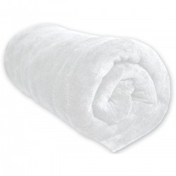 Terre De Nuit Couverture Polaire 100% Polyester Blanche 240x220 - Terre de Nuit
