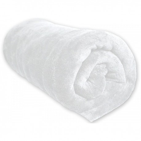 Terre De Nuit Couverture Polaire 100% Polyester Blanche 240x220 - Terre de Nuit
