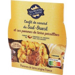 Nos Régions ont du Talent Canard Confit du Sud-Ouest et ses pommes de terre persillées 300g