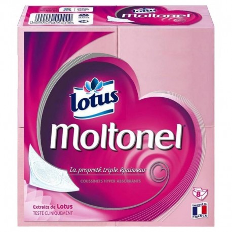 Lotus Moltonel Plat Triple Epaisseur 8 Paquets
