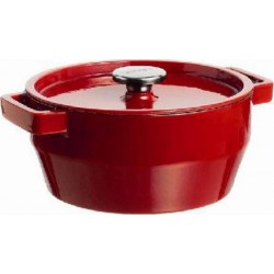 PYREX Cocotte ronde rouge en fonte 28cm SLOWCOOK
