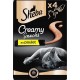 SHEBA Creamy snacks friandises au poulet pour chat adulte 4x12g 48g