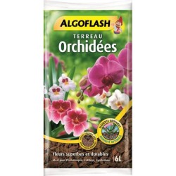 Algoflash Terreau Orchidées Fleurs Superbes et Durables 6L