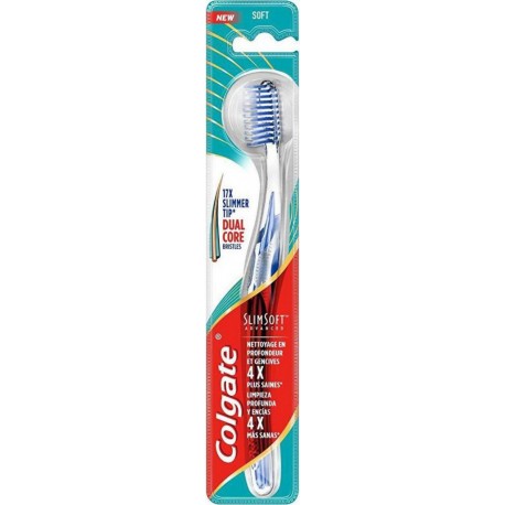 COLGATE Brosse à dents SlimSoft Advanced soft