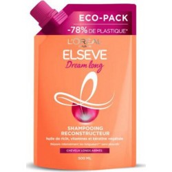 ELSEVE Shampoing Reconstructeur Cheveux Long Abîmés Dream Long 500ml