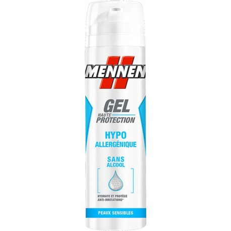 Mennen Gel Haute Protection Hypoallergénique Sans Alcool Peaux Sensibles 200ml (lot de 4)