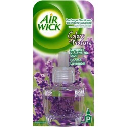 Air Wick Recharge Électrique Colors of Nature Lavande Violette du Midi 19ml (lot de 4)