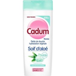 Cadum Gelée de Douche Hydratation Végétale Soif d’Aloé 400ml (lot de 3)