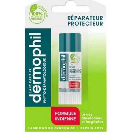 Dermophil Stick Lèvres Réparateur Protecteur Formule Indienne 4g (lot de 2) stick 4g