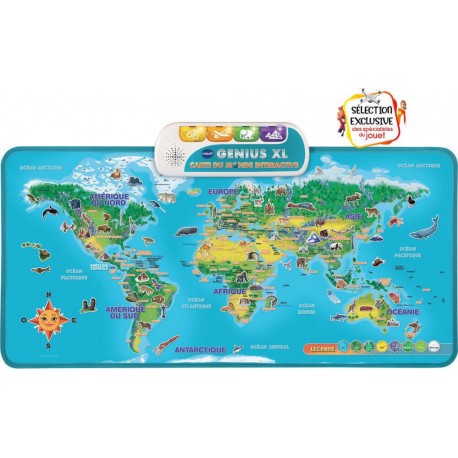 VTECH GENIUX XL CARTE DU MONDE INTERACTIVE