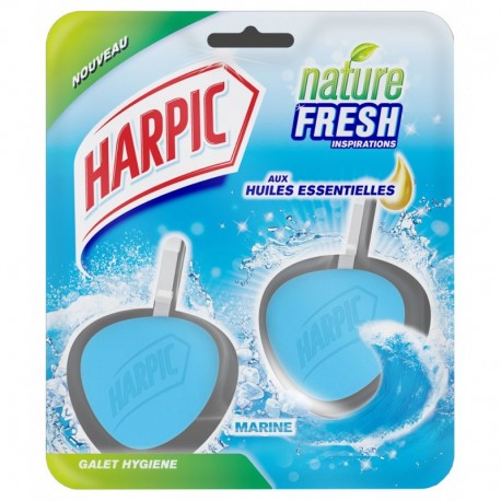 Harpic Bloc Cuvette Galet Hygiène Marine