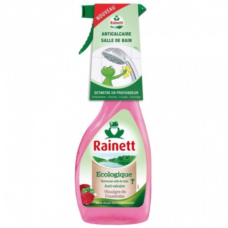 Rainett Écologique Nettoyant Salle de Bain Anti-Calcaire au Vinaigre de Framboise