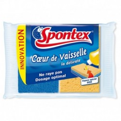 Spontex Coeur de Vaisselle La Délicate Espace Spécial Dose Par 2