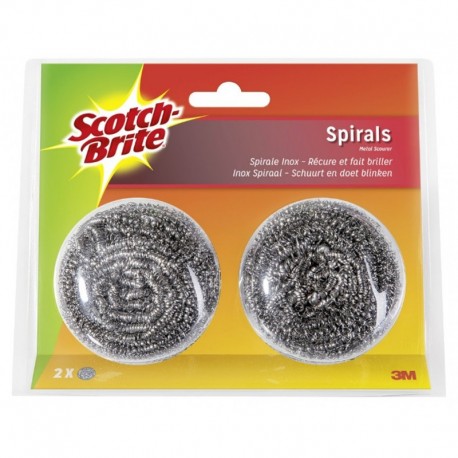 Scotch-Brite Spirals Spécial Inox Par 2