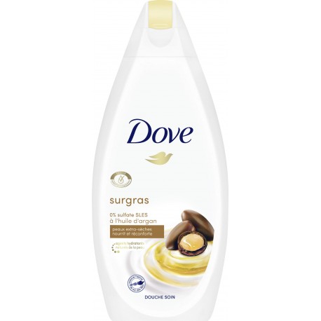 DOVE Gel douche Soin & Huile surgras à l’huile d’Argan 400ml