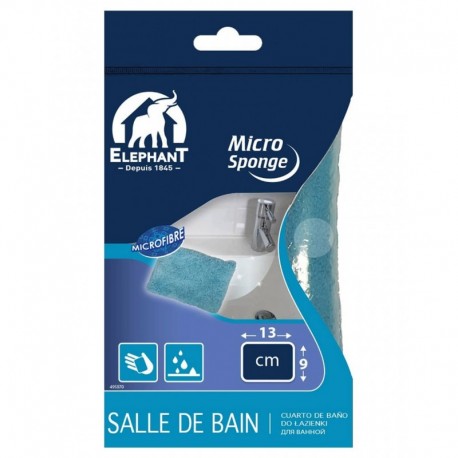 Elephant Micro Sponge Microfibre Salle De Bain 13x9cm