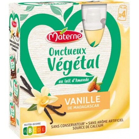 Materne Végétal onctueux Vanille Madagascar 4x85g 340g