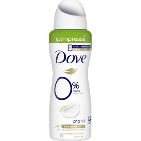 DOVE Déodorant sans sels d'aluminium compressé 100ml